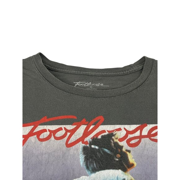 Footloose Graphic T-Shirt Gray Cotton Relaxed Fit Unisex Movie Merch XL Oversize - Picture 9 of 12